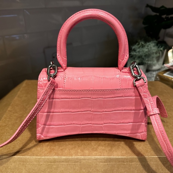Balenciaga Crocodile Embossed Hourglass Handbag - Picture 6 of 6